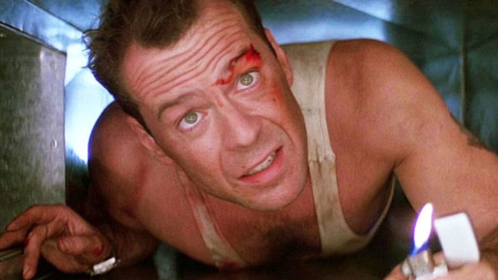 Bruce Willis en "Die Hard" - "La Jungla de Cristal"