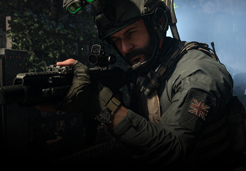 soldado del reino unido en el videojuego Call of Duty: Modern Warfare