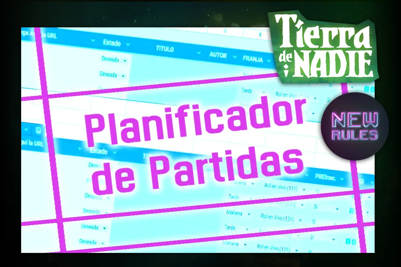 Jornadas TDN y el Planificador de Partidas Portada